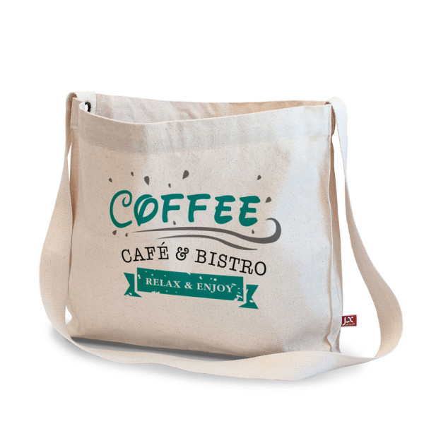 Schultergurttasche mit gewebtem Tragegurt – BILBAO