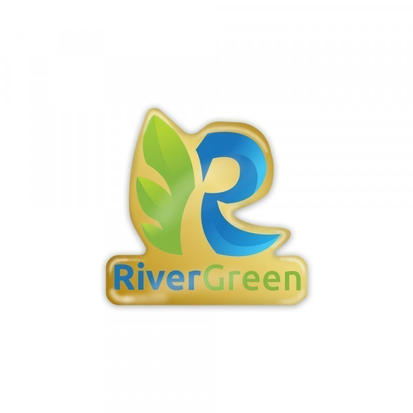 Doming Sticker, Standard glue, Gold matt