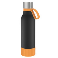 orange, schwarz, silber