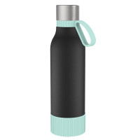 hellblau, schwarz, silber