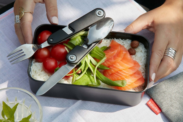 Magnetbesteckset 'Vancouver', mit RPET-Etui