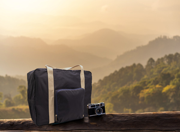 Faltbare Reisetasche 'Tenerife', Polycotton Mitternachtsblau