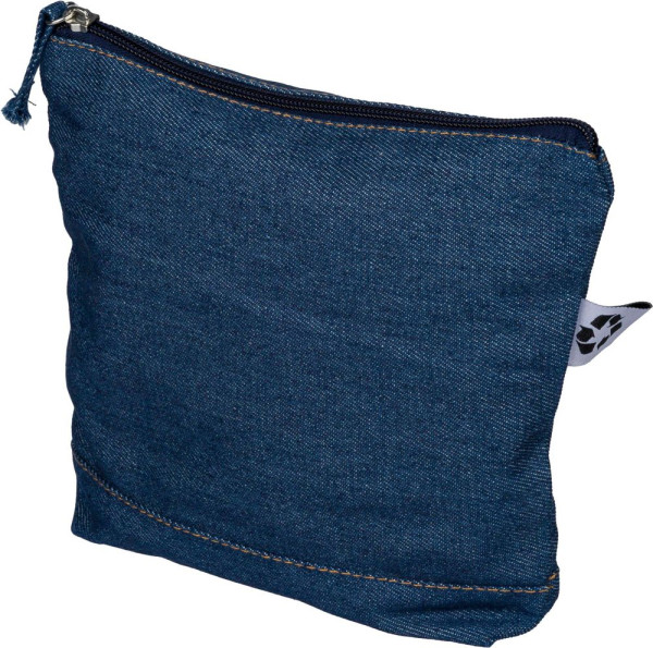 Kosmetiktasche aus recyceltem Denim Orin
