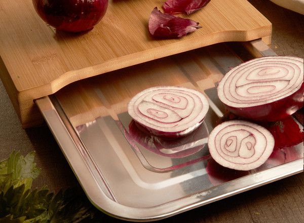 Schneidebrett aus Bambus mit Schale 'Lagos'