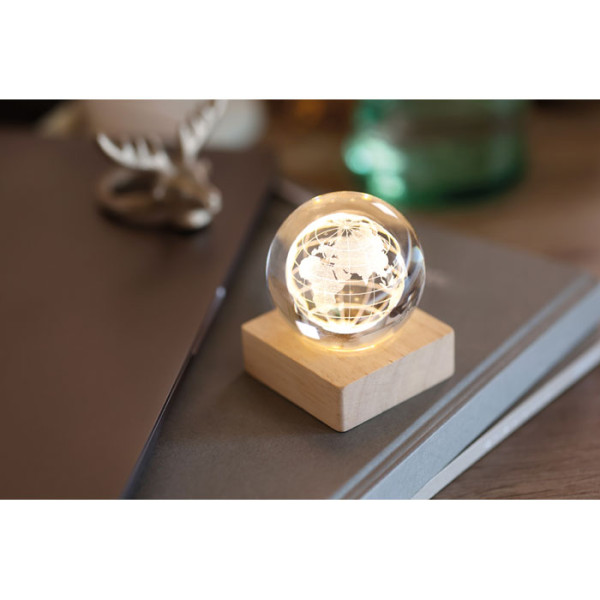 GLOBE LIGHT - LED-Glaskugel Globus