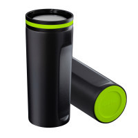 light green, black, silver, white