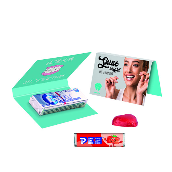 Werbekarte Visitenkartenformat PEZ