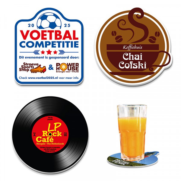 Untersetzer aus Kunststoff mit Öffner und Anti-Rutsch-Gummi auf der Rückseite