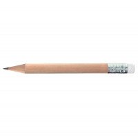 white eraser, natural short pencil