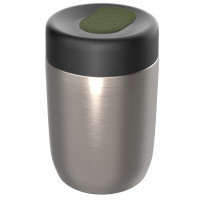 black, silver, olive green